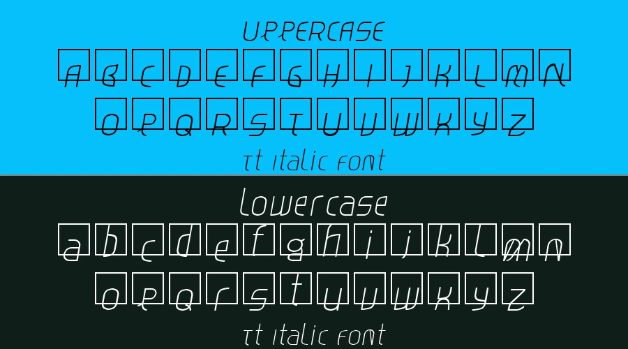 Tt Italic Font Preview