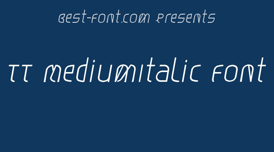 TT MediumItalic Font