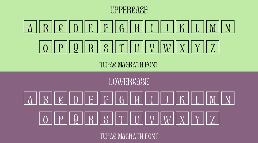 Tupac Magrath Font Preview
