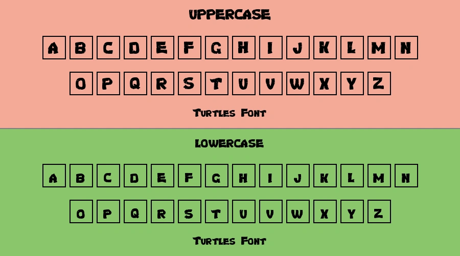 Turtles Font Preview