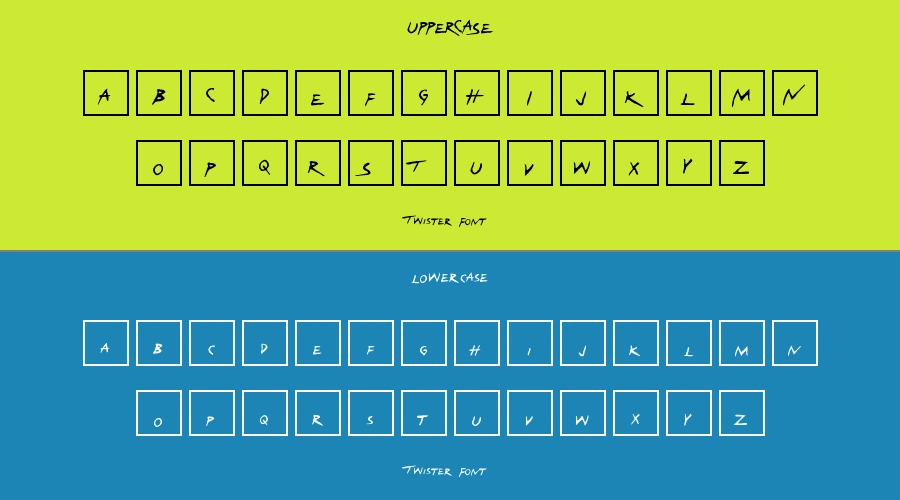 Twister Font Preview