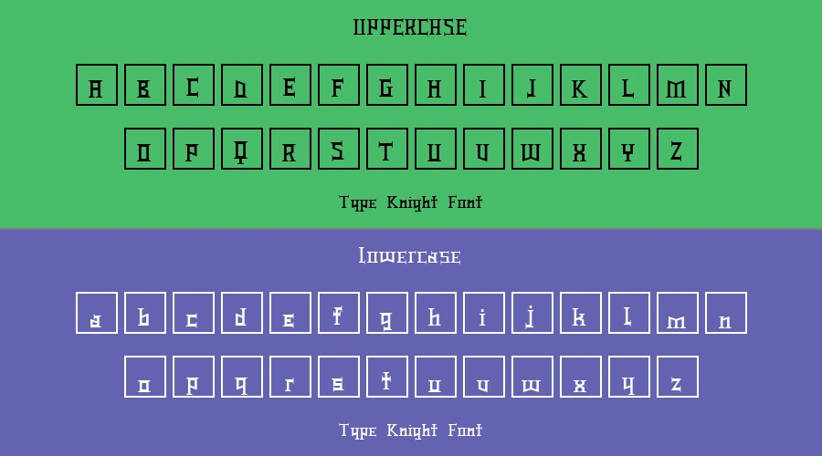 Type Knight Font Preview