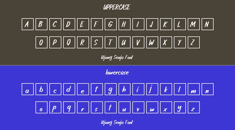 Ujung Senja Font Preview
