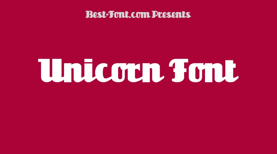 Unicorn Font