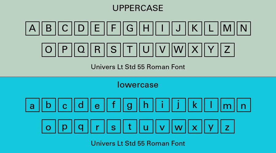 Univers Lt Std 55 Roman Font Preview