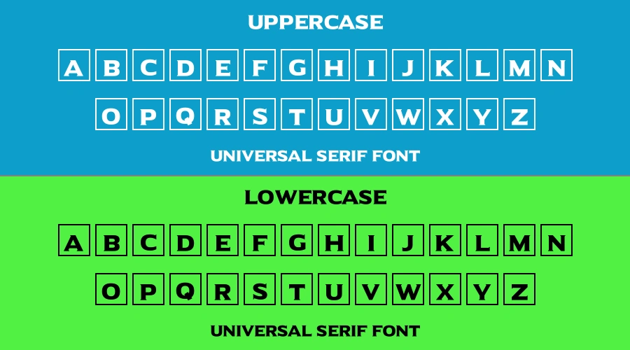 Universal Serif Font Preview