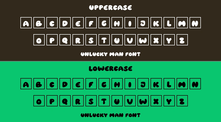 Unlucky Man Font Preview