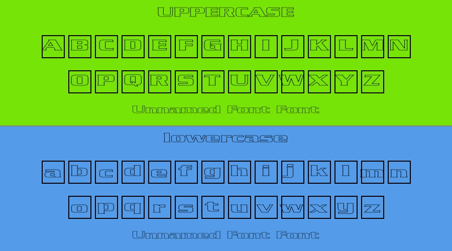 Unnamed Font Font Preview