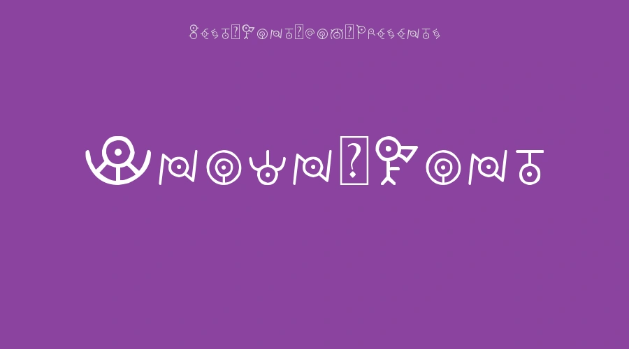 Unown Font