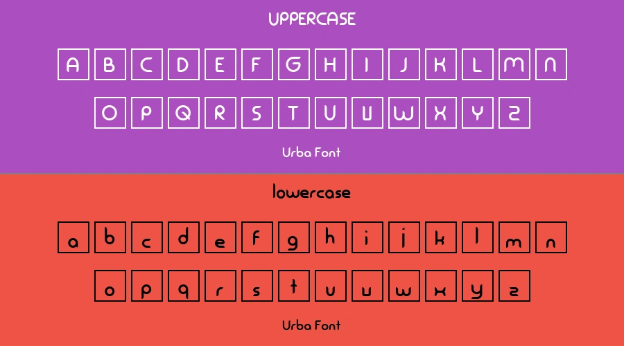 Urba Font Preview