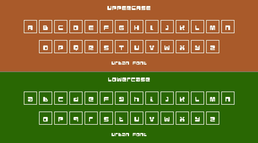 Urban Font Preview