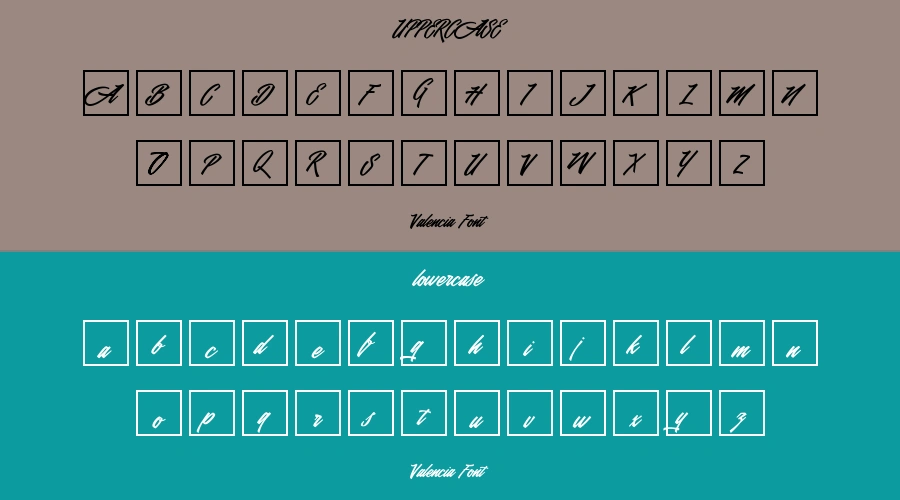 Valencia Font Preview