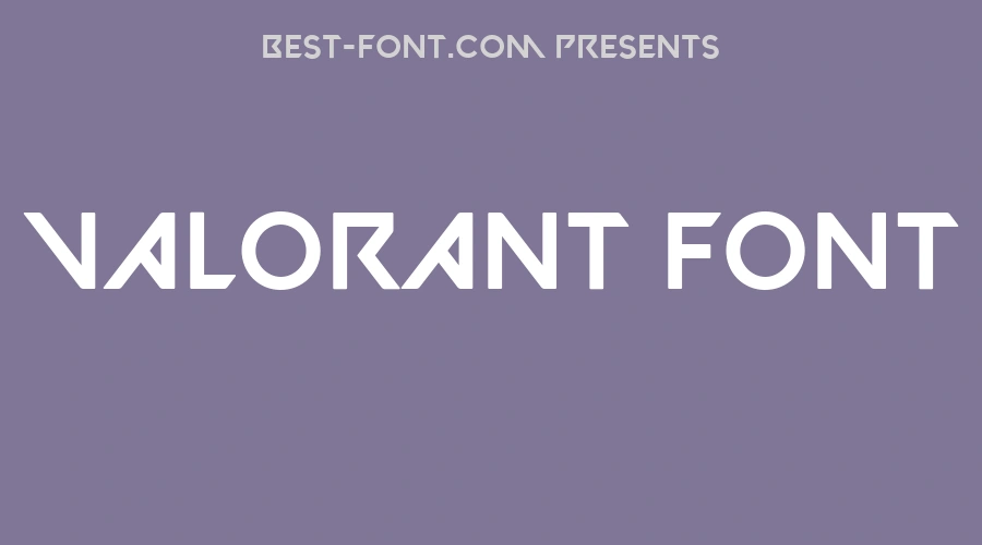 VALORANT Font