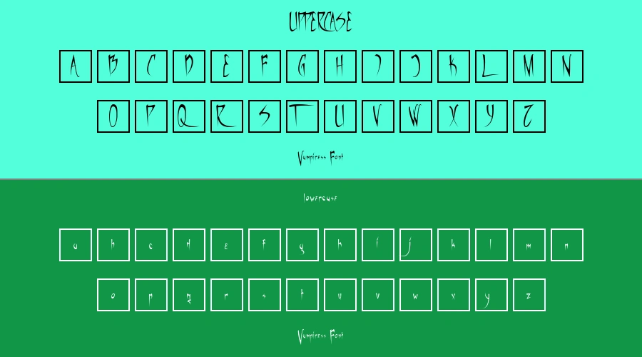 Vampiress Font Preview