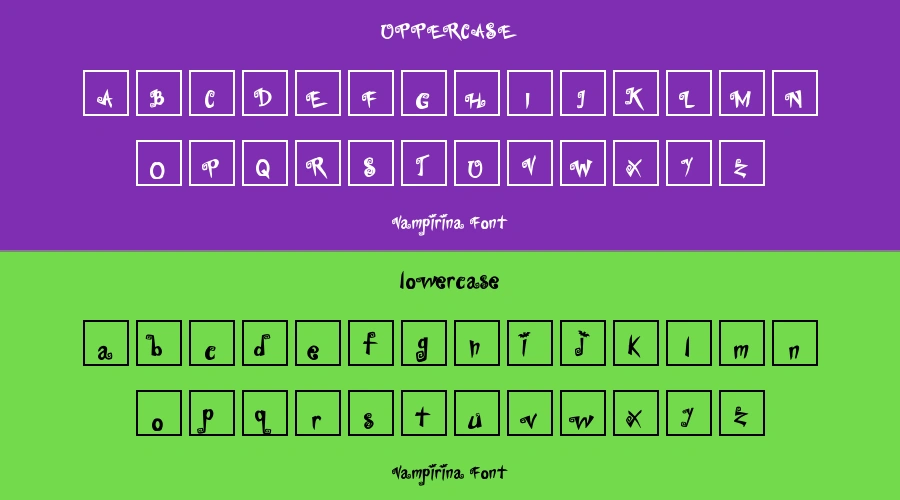 Vampirina Font Preview