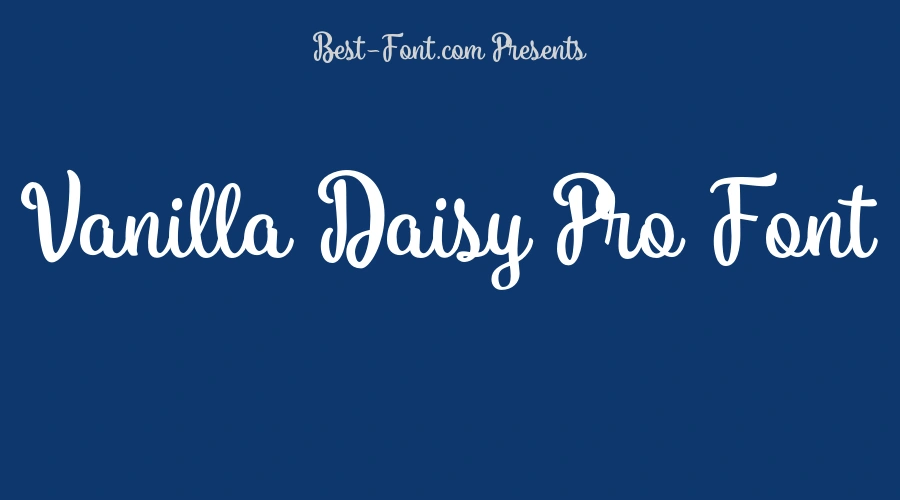 Vanilla Daisy Pro Font