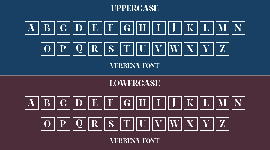 Verbena Font Preview