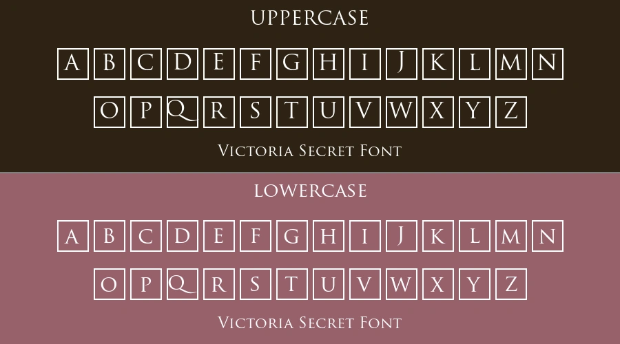 Victoria Secret Font Preview