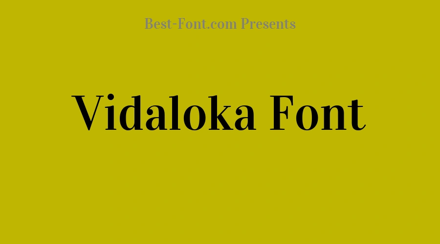 Vidaloka Font