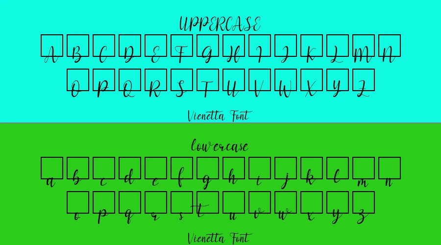 Vienetta Font Preview