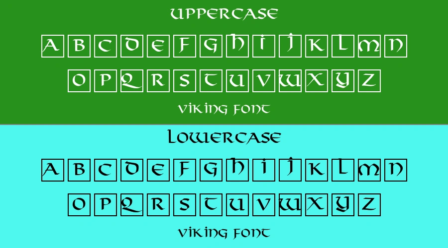 Viking Font Preview