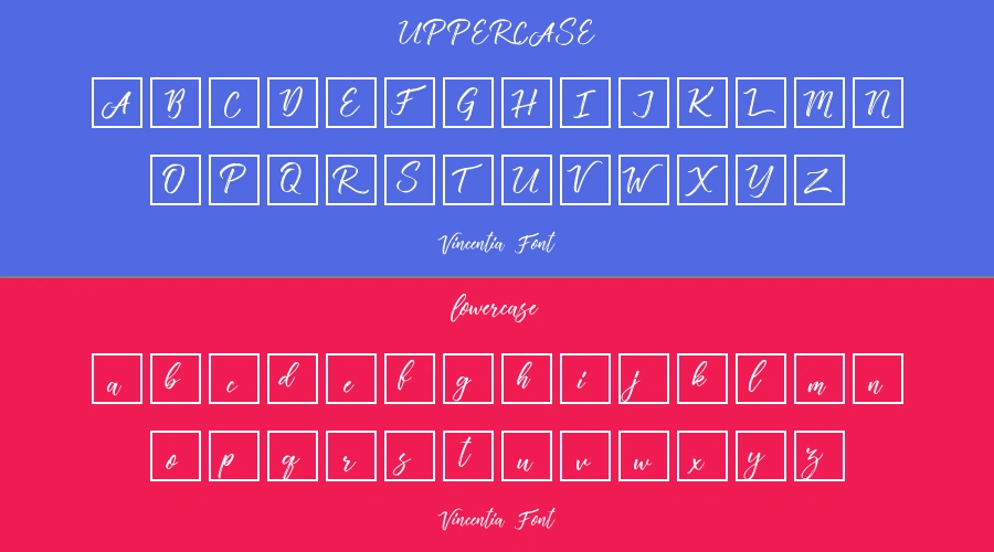 Vincentia Font Preview