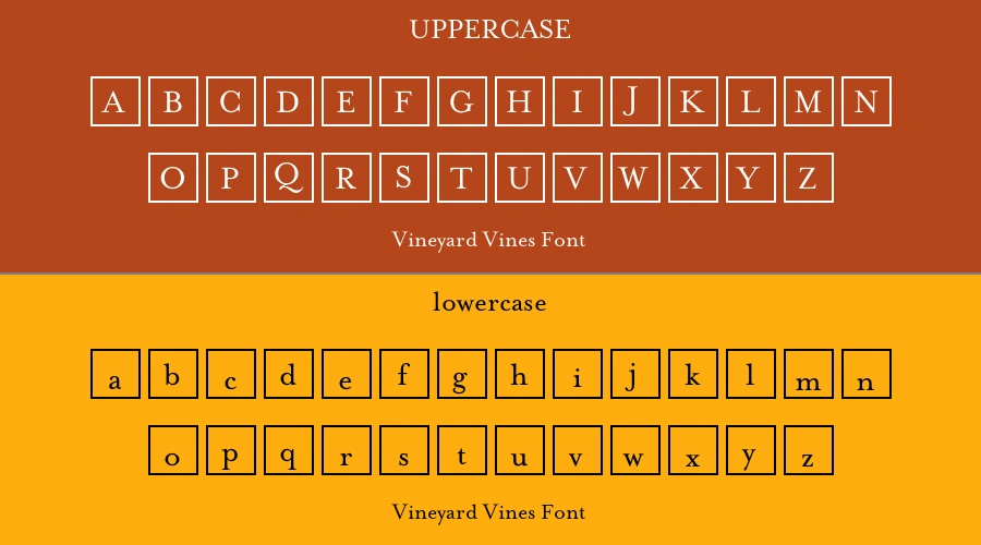 Vineyard Vines Font Preview