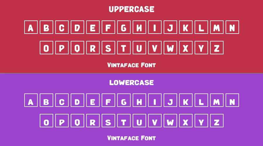 Vintaface Font Preview