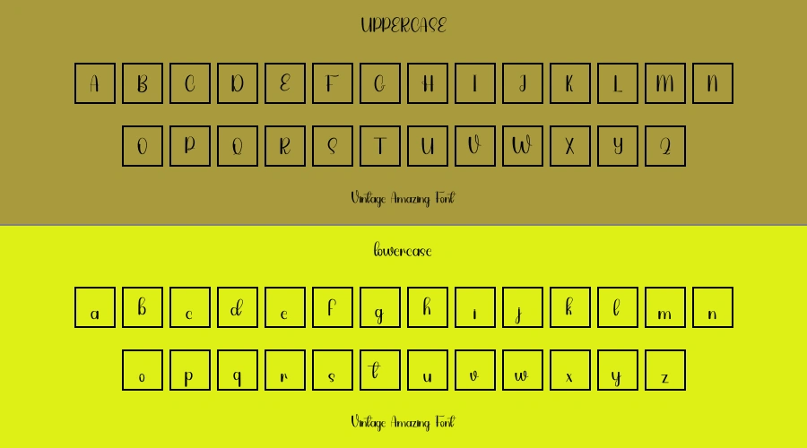 Vintage Amazing Font Preview