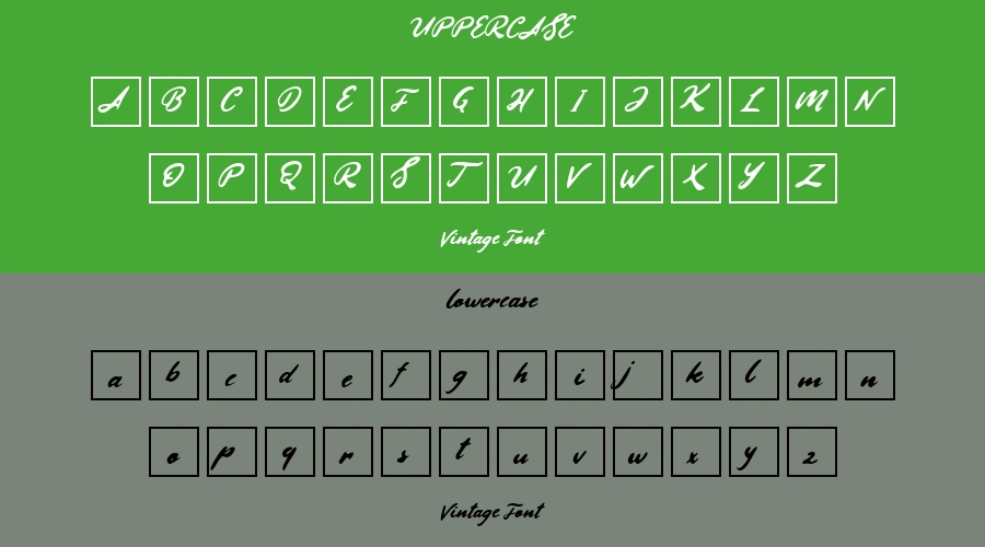 Vintage Font Preview