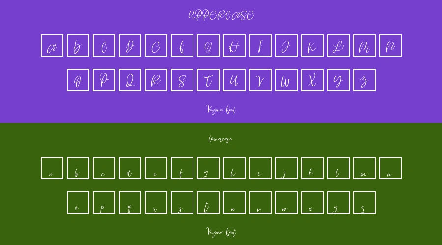 Virginia Font Preview