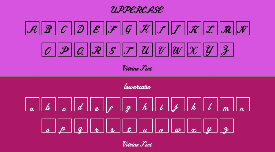 Vitrina Font Preview