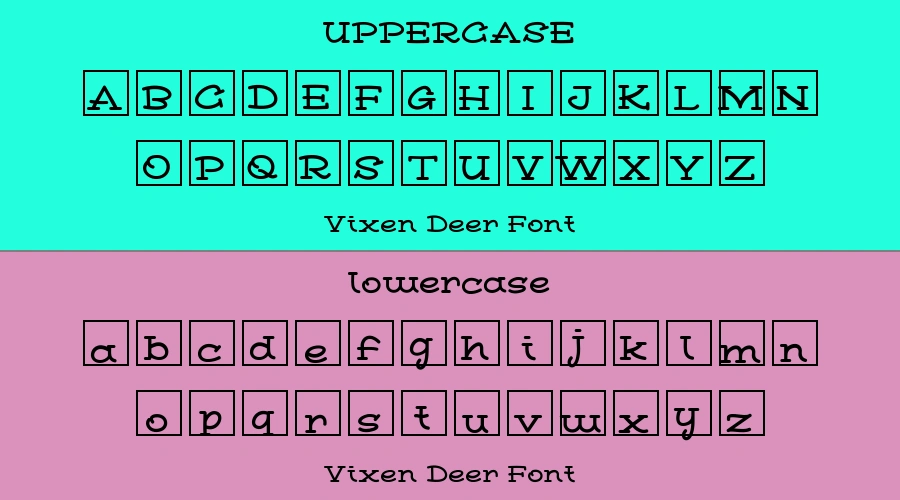 Vixen Deer Font Preview