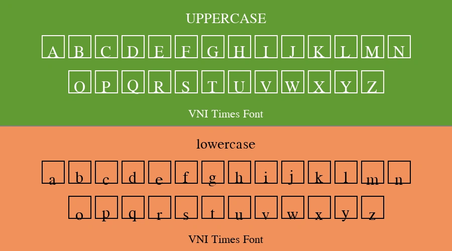 VNI Times Font Preview