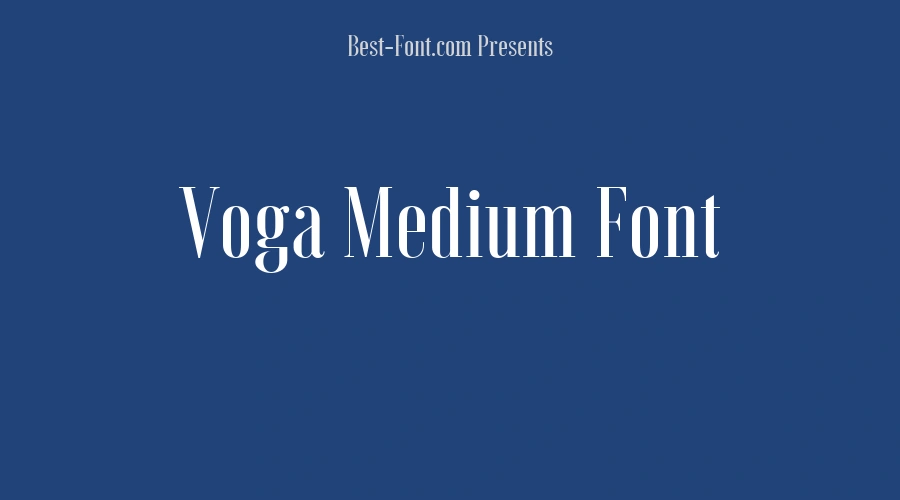 Voga Medium Font