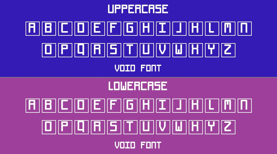 Void Font Preview