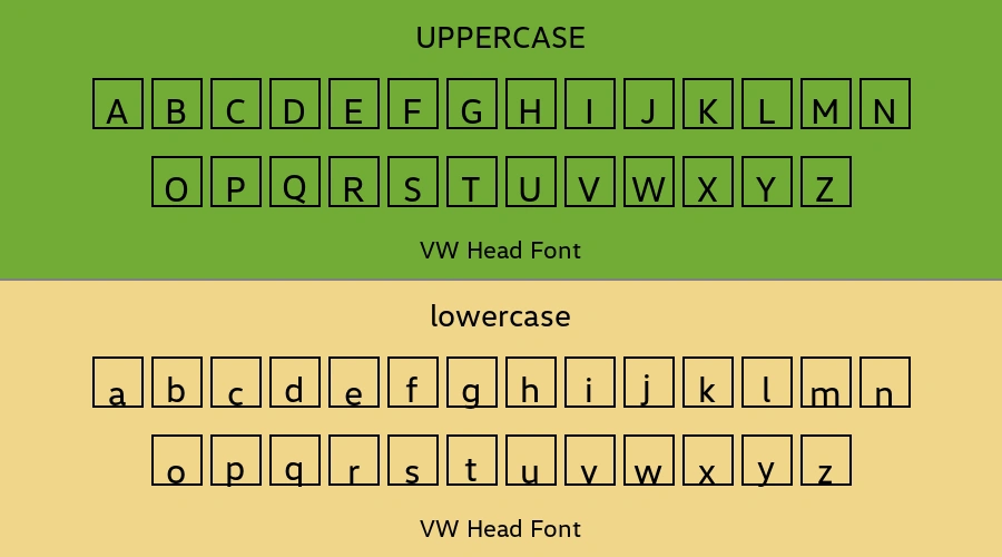 VW Head Font Preview