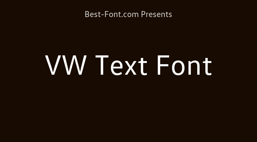VW Text Font