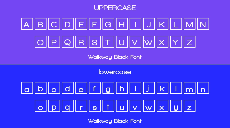 Walkway Black Font Preview