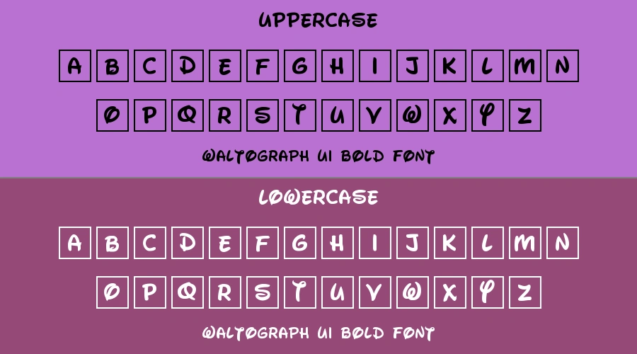 Waltograph UI Bold Font Preview