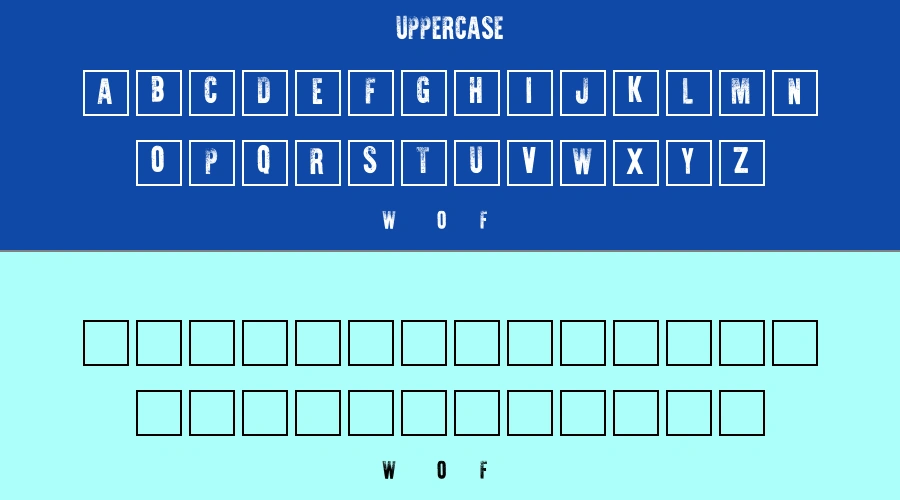 War is Over Font Preview