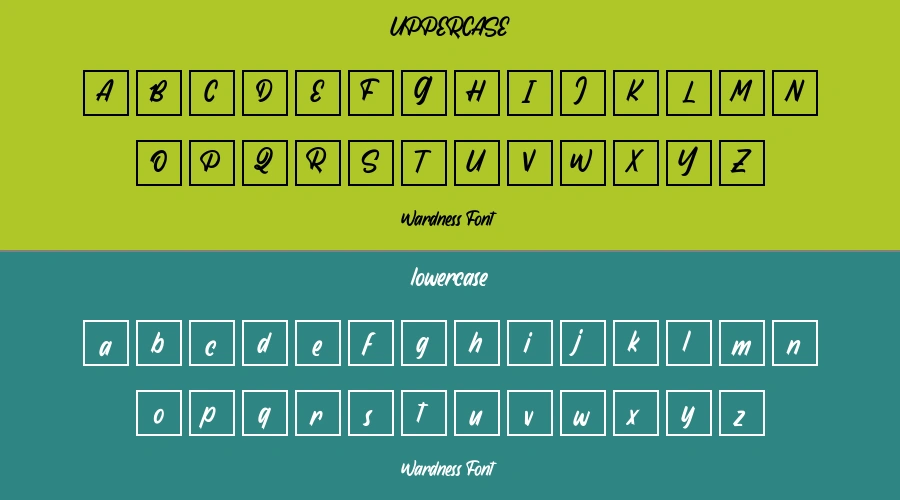 Wardness Font Preview