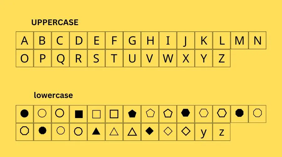 We Simple Shapes Font Preview