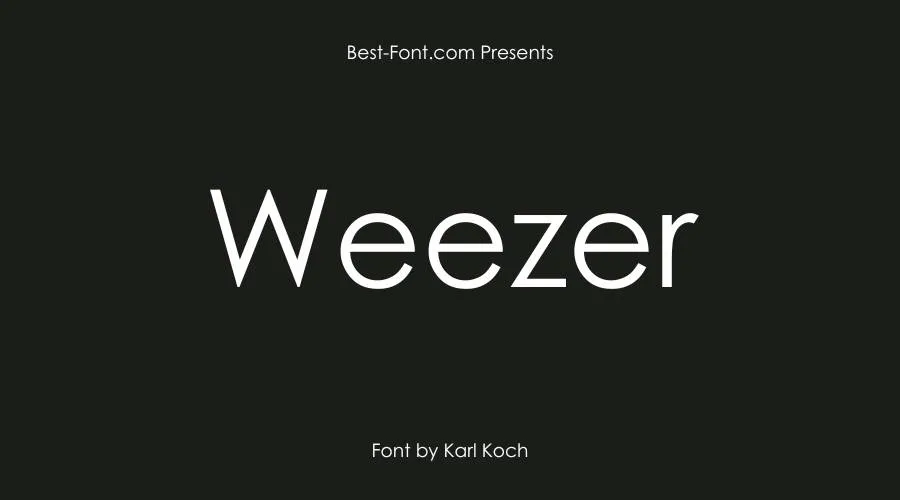 Weezer Font