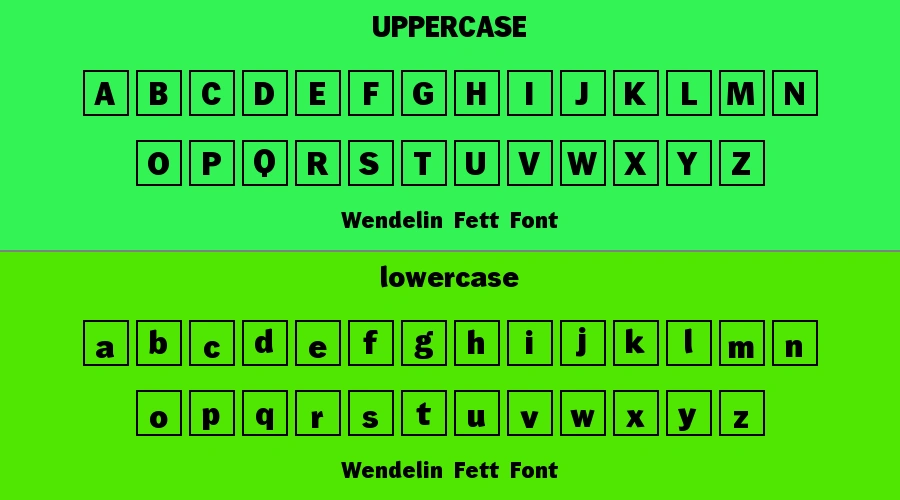 Wendelin Fett Font Preview