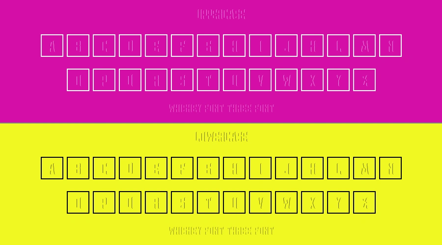 Whiskey Font Three Font Preview