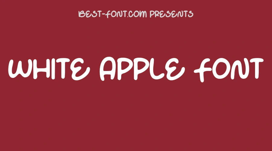 White Apple Font