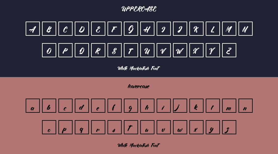 White Mackintosh Font Preview