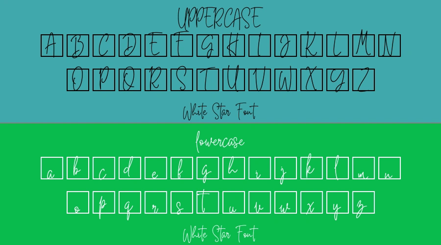 White Star Font Preview
