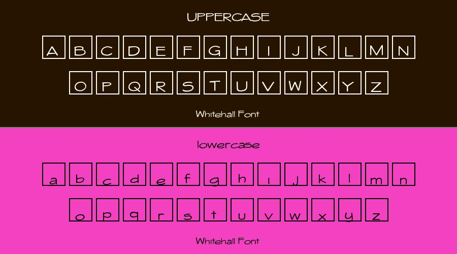 Whitehall Font Preview
